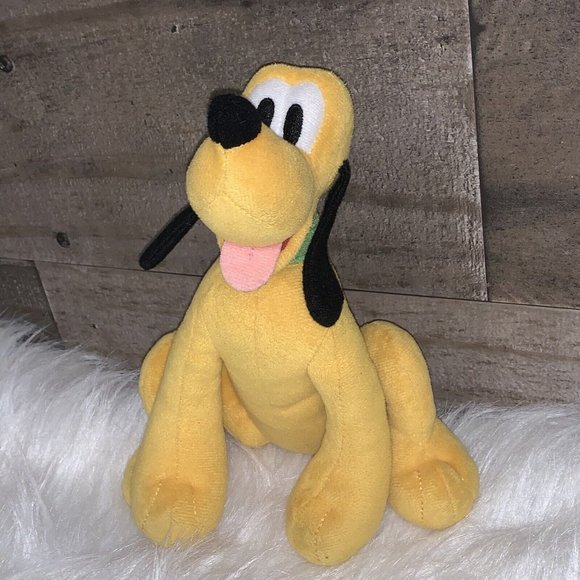 Disney Mickey Mouse Pluto Dog Plush Stuffed Animal Toy 7" - Picture 2 of 8